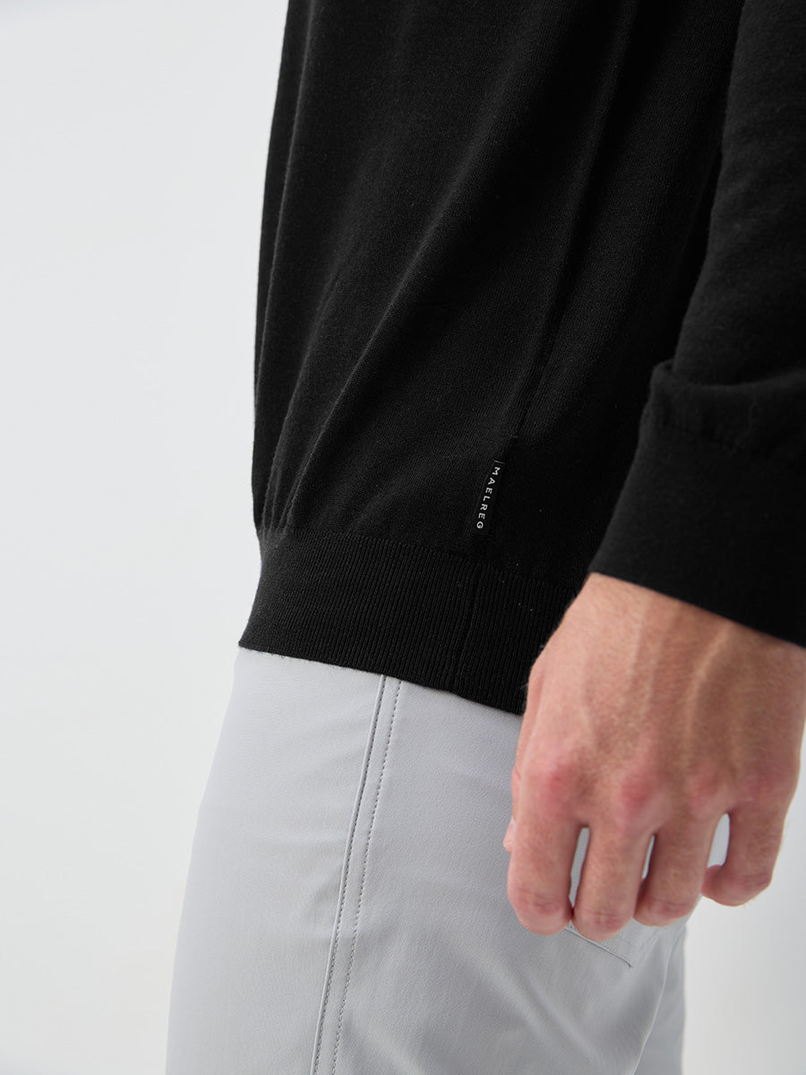 Men's Pure Merino Wool Knit Polo Jumper – view 8