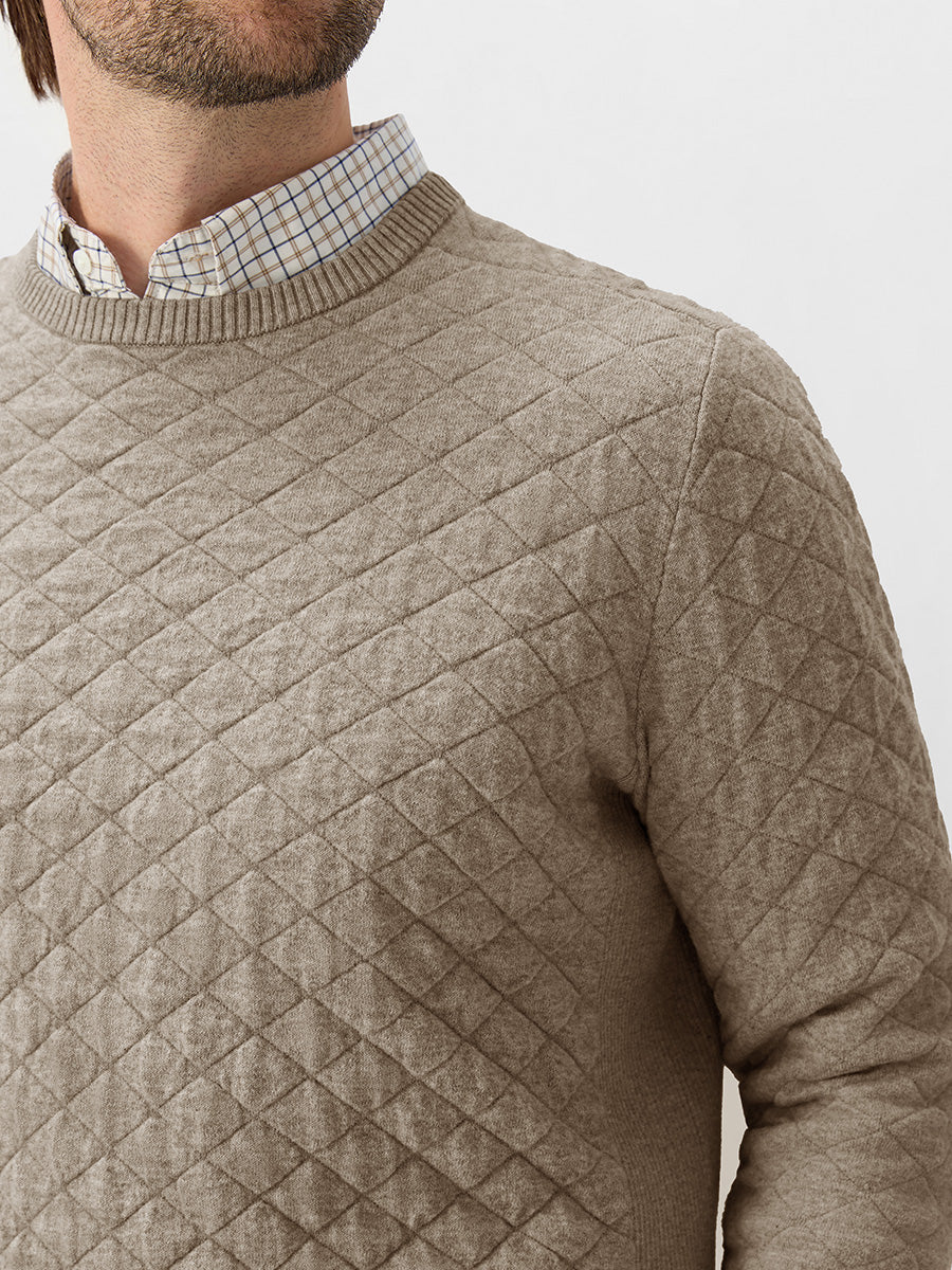 Men's Heavyweight Cotton Knit Crew Neck Jumper – view 6