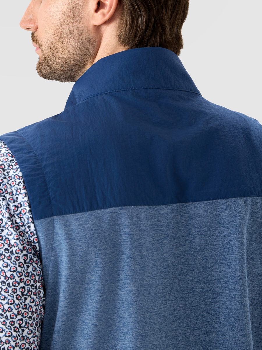 Men's Colour Block Full-Zip Golf Gilet – view 22