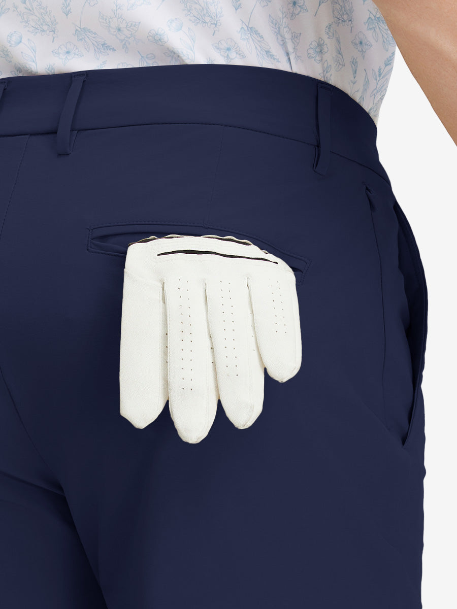 Men's Slim Fit Stretch Cotton Blend Golf Trousers – Five Pockets, Quick-Dry Fabric, Anti-Slip Waistband