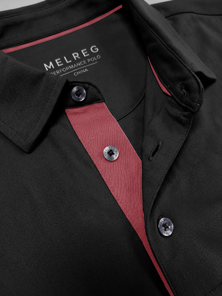 Roma Men's Slim Fit Knit Polo Shirt – view 23