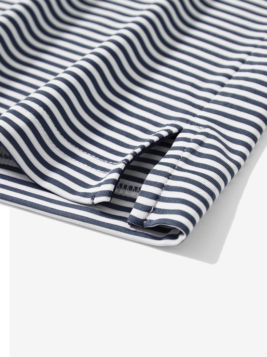Men's Two-Tone Striped Quick-Dry Polo Shirt – view 72