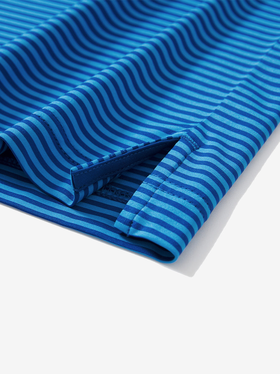 Men's Two-Tone Striped Quick-Dry Polo Shirt – view 32