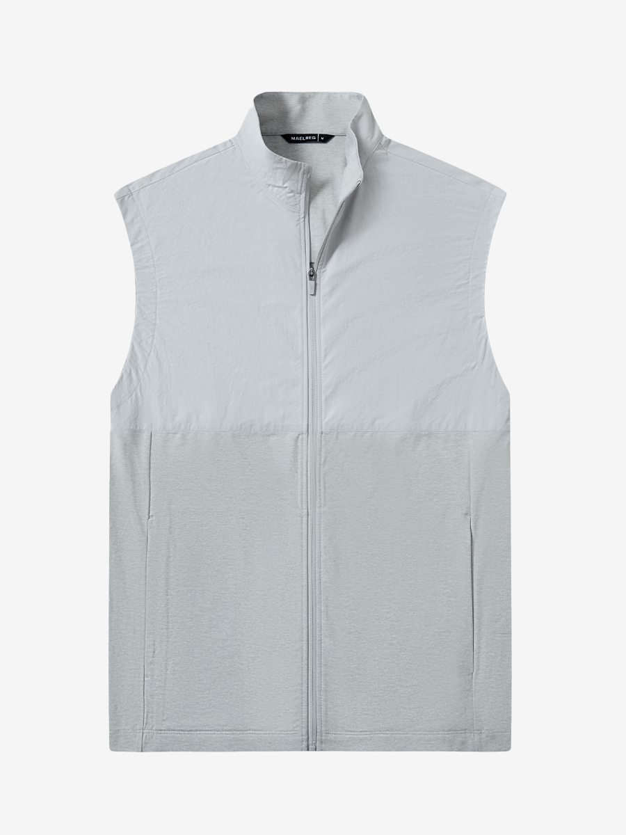 Men's Colour Block Full-Zip Golf Gilet – view 31