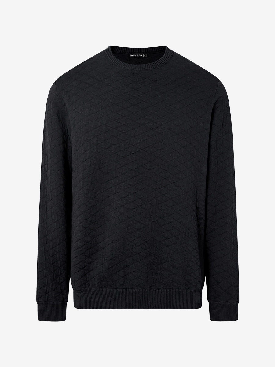 Men's Heavyweight Cotton Knit Crew Neck Jumper – view 17