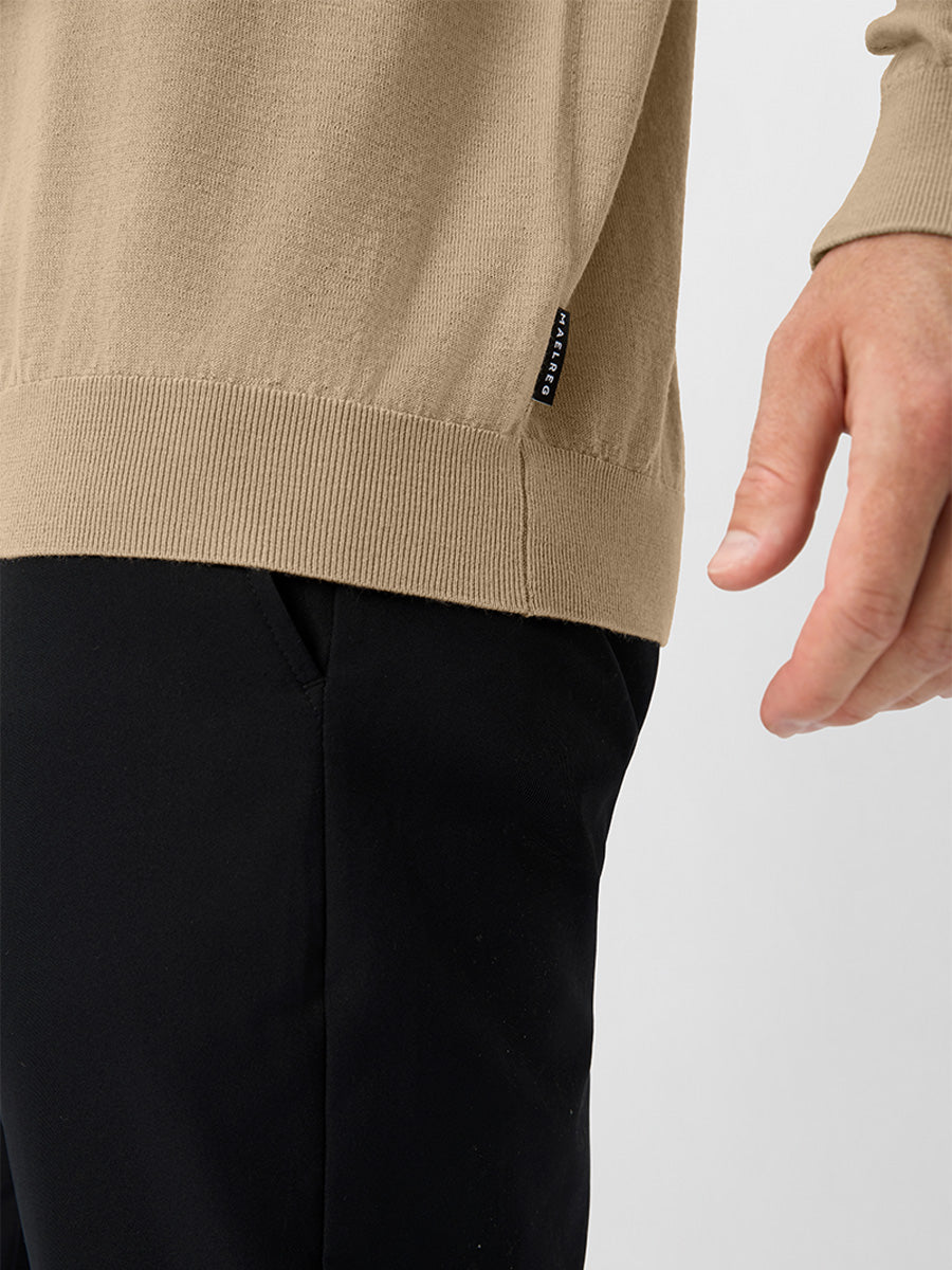 Men's Pure Merino Wool Knit Polo Jumper – view 25