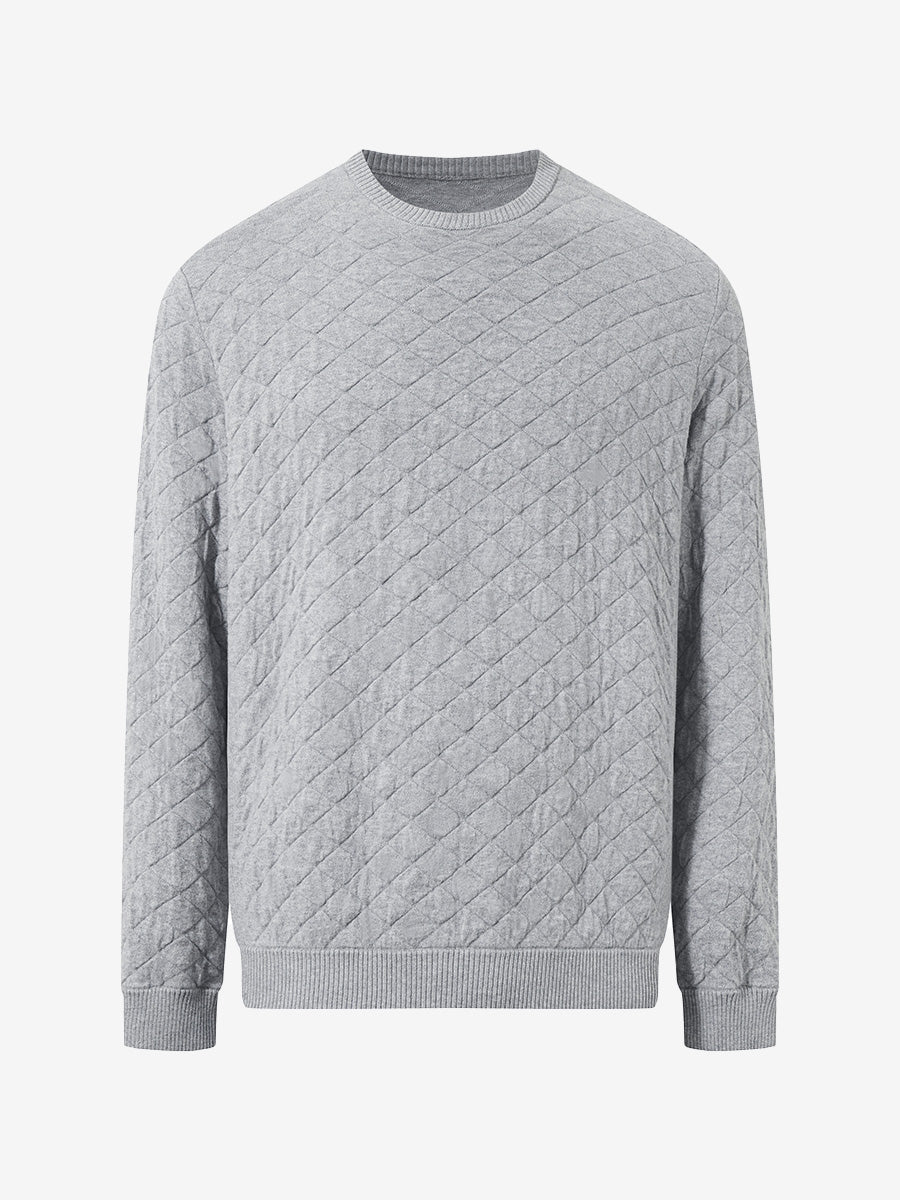 Men's Heavyweight Cotton Knit Crew Neck Jumper – view 27