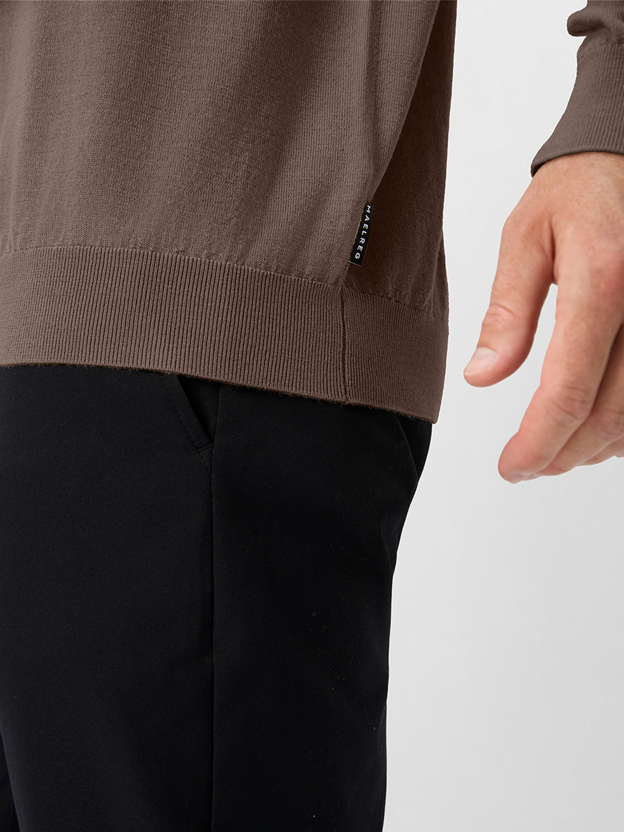 Men's Pure Merino Wool Knit Polo Jumper – view 34