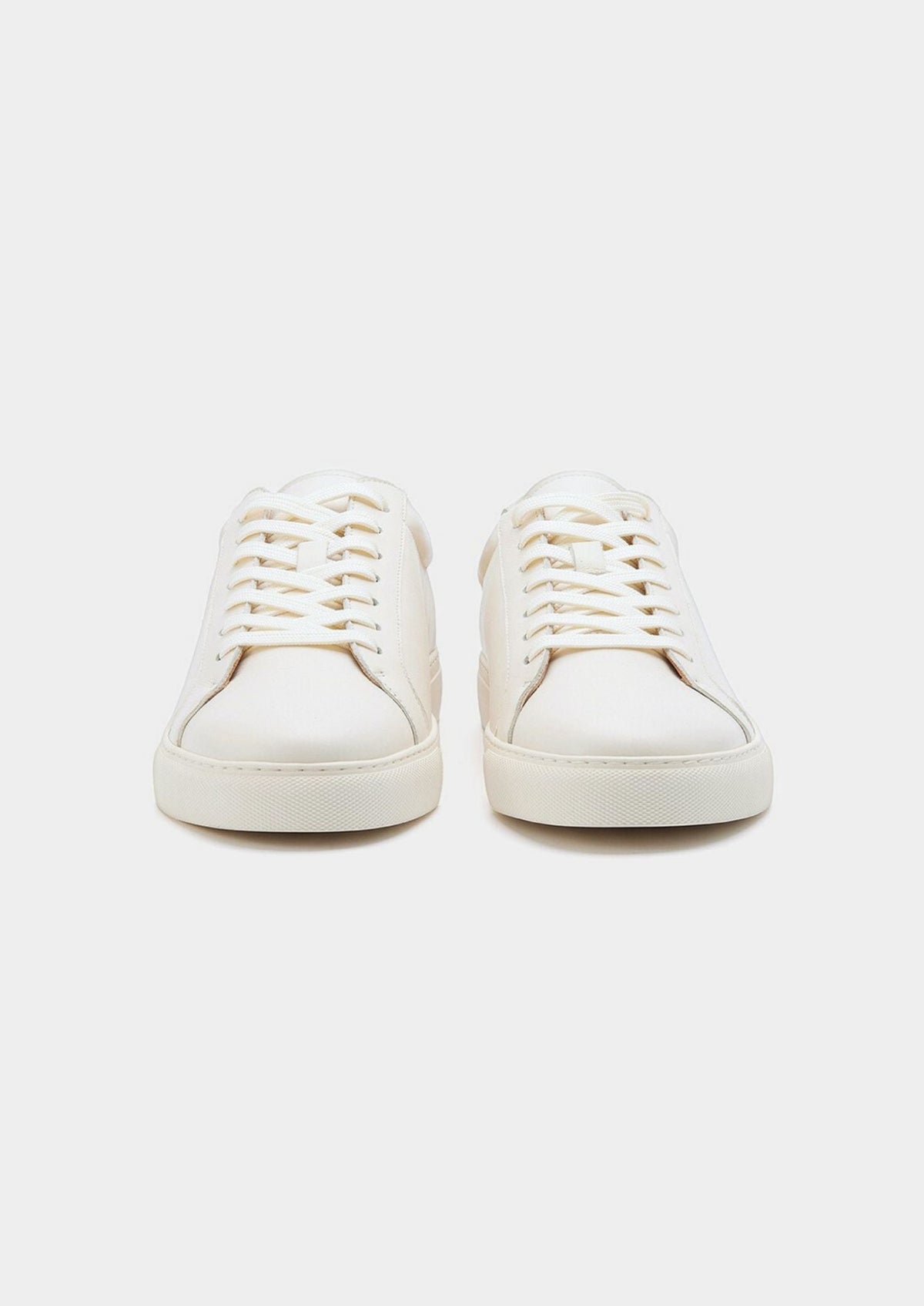 Ivory Essential Leather Trainer by SATRI & CO. – product view 3