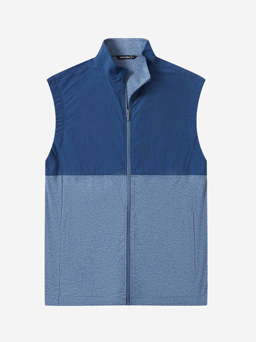 Men's Colour Block Full-Zip Golf Gilet – view 23
