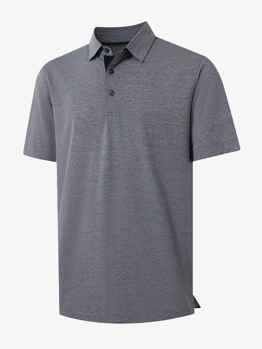 Men's Heather Jacquard Golf Polo Shirt – view 31