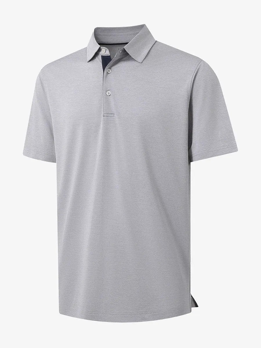 Men's Heather Jacquard Golf Polo Shirt – view 19