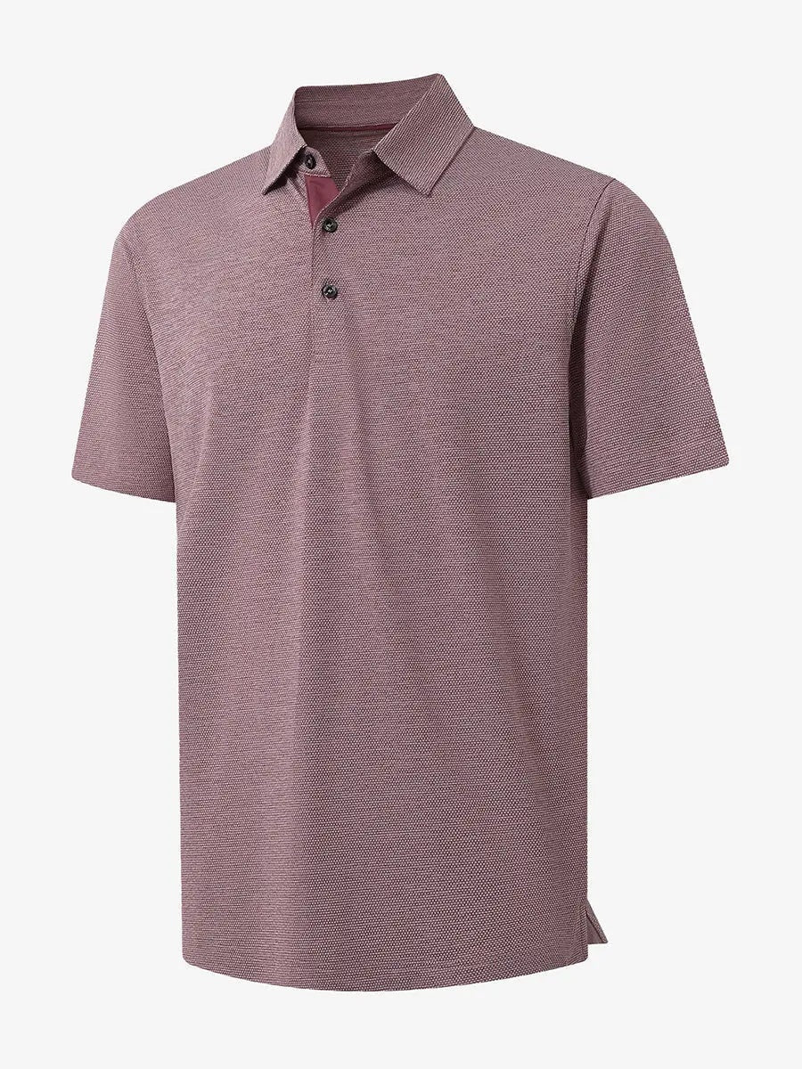 Men's Heather Jacquard Golf Polo Shirt – view 1