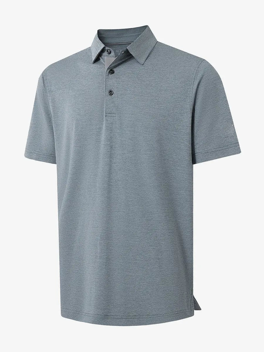 Men's Heather Jacquard Golf Polo Shirt – view 37