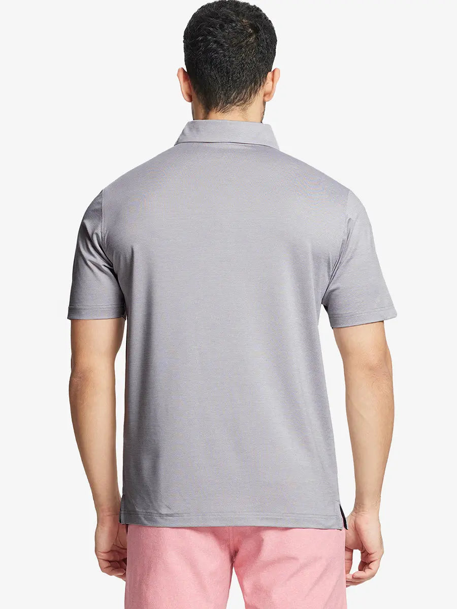 Men's Heather Jacquard Golf Polo Shirt – view 22