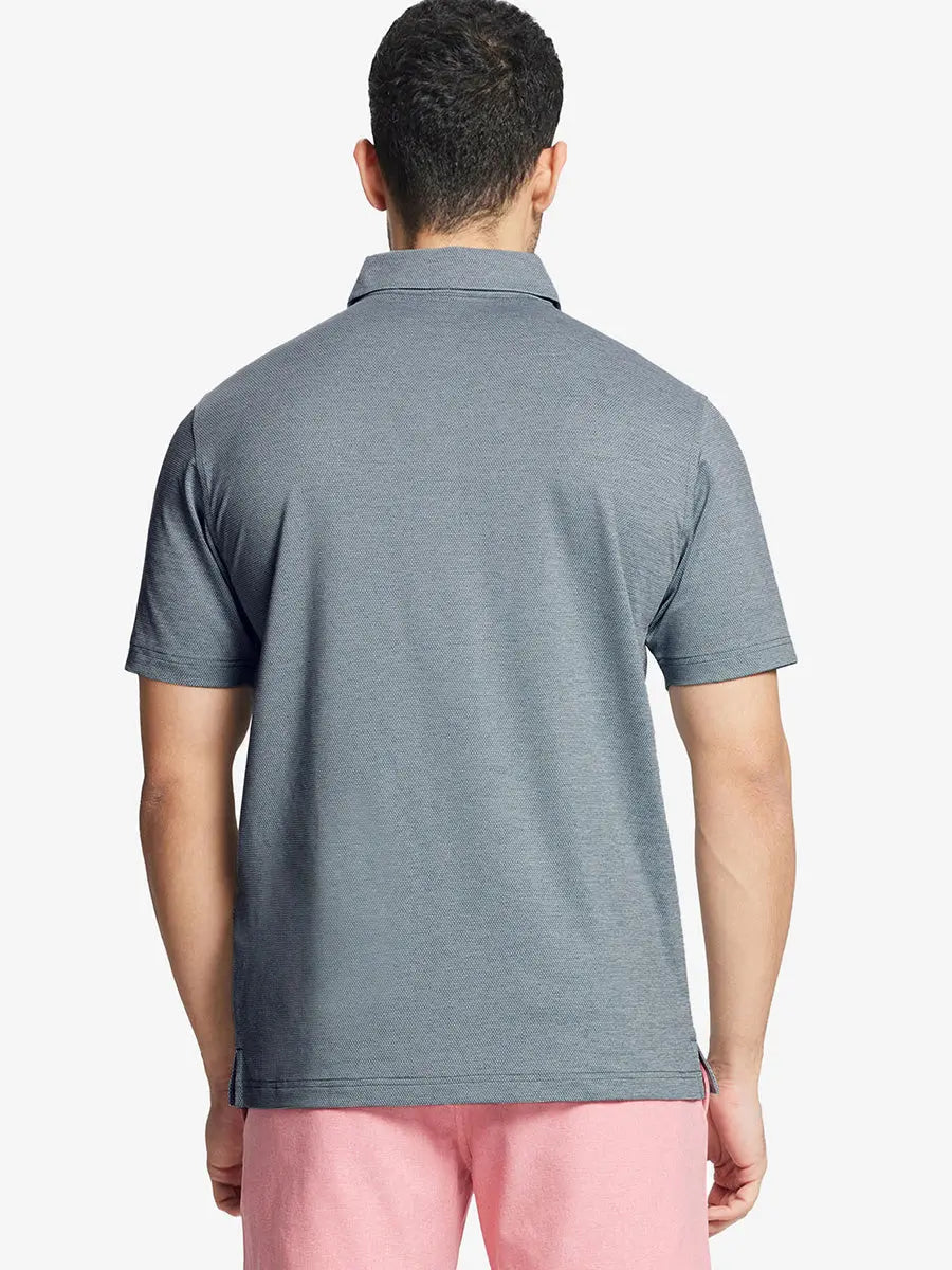 Men's Heather Jacquard Golf Polo Shirt – view 40