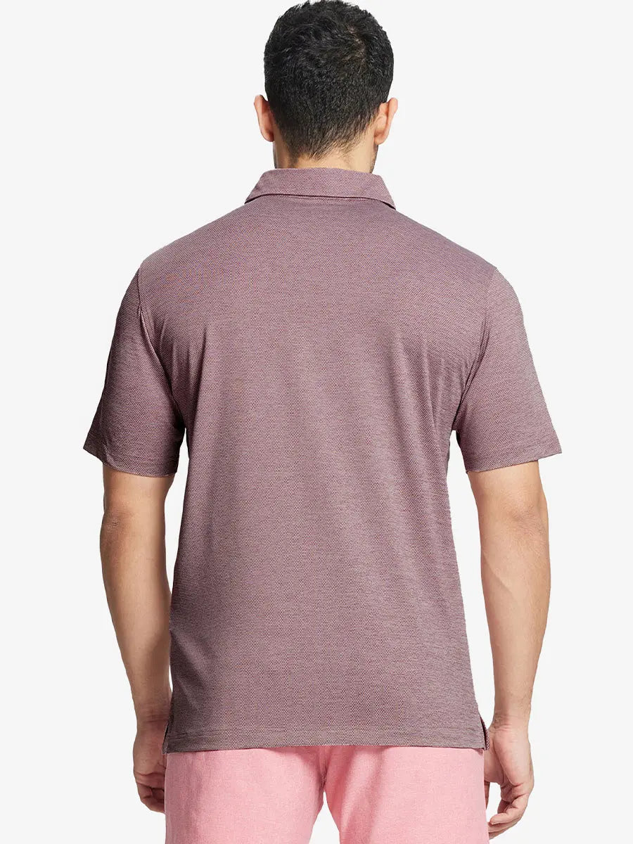Men's Heather Jacquard Golf Polo Shirt – view 4
