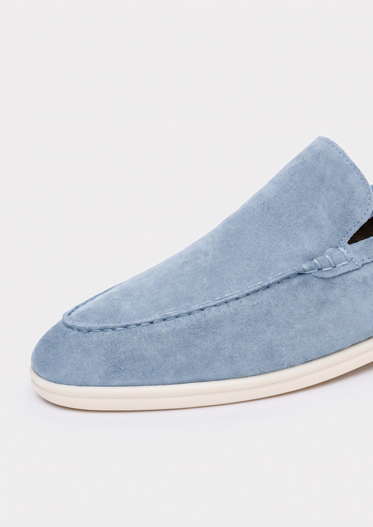 Marina Men's Slip-On Loafers in Baby Blue – view 2
