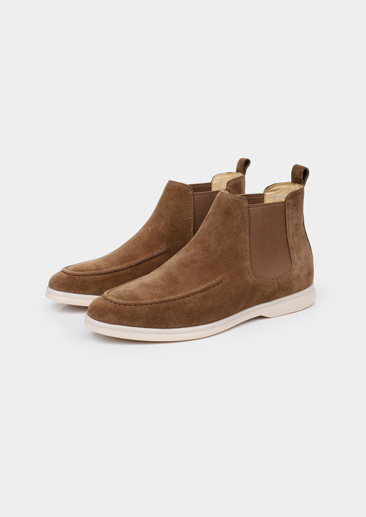 Light Brown Suede Chelsea Boot by SATRI & CO. – product view 1
