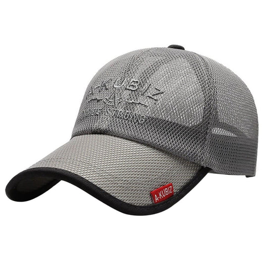 A-Kubiz Men's Mesh Baseball Cap – Breathable Mesh, Casual Everyday Style, Adjustable 55–60 cm Fit