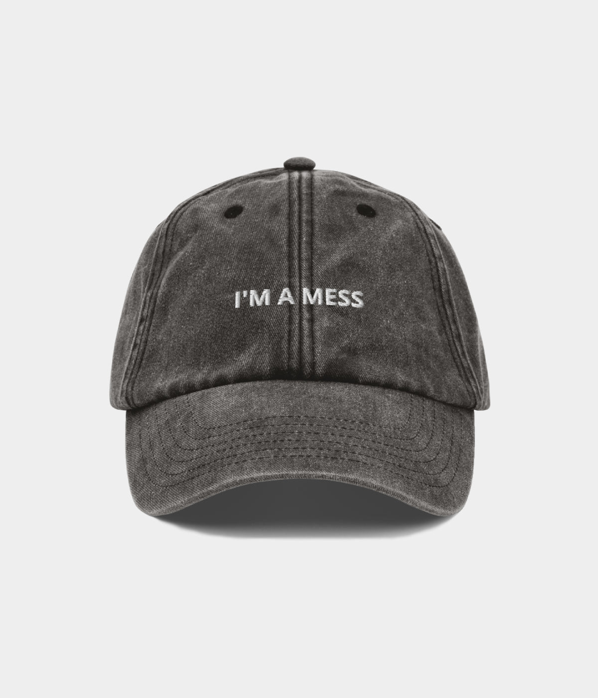 A Mess Men's Washed Cotton Baseball Cap – view 1