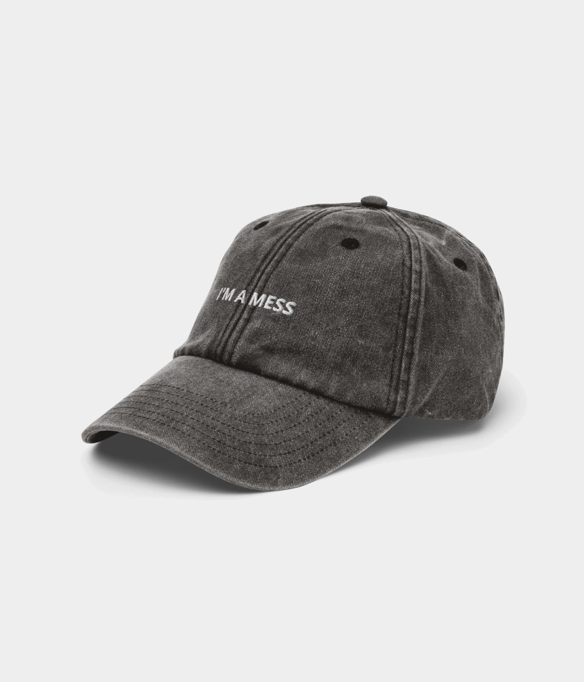 A Mess Men's Washed Cotton Baseball Cap – view 3