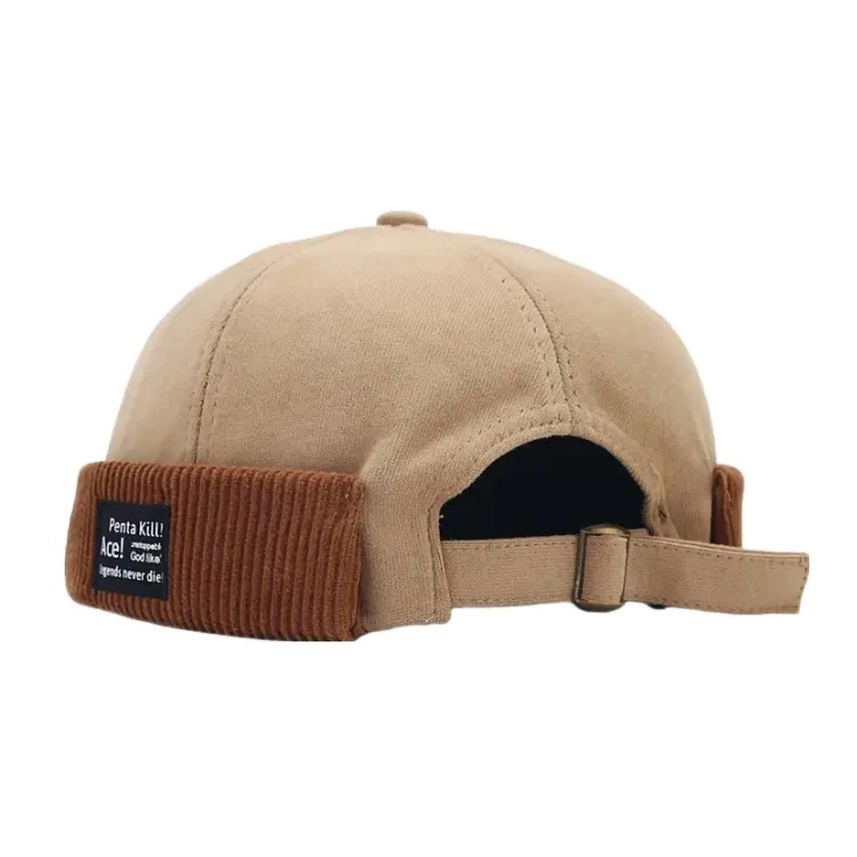 Ace Men's Cotton Docker Cap with Corduroy Hem – view 1
