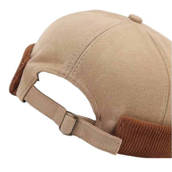 Ace Men's Cotton Docker Cap with Corduroy Hem – view 10