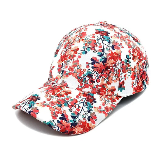 Almond Blossom Men's Japanese-Style Baseball Cap – Cotton & Acrylic, Breathable, Lightweight, Adjustable Fit