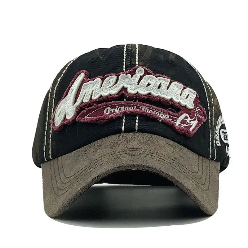 Americana Men's Vintage-Style Cotton Baseball Cap – view 6