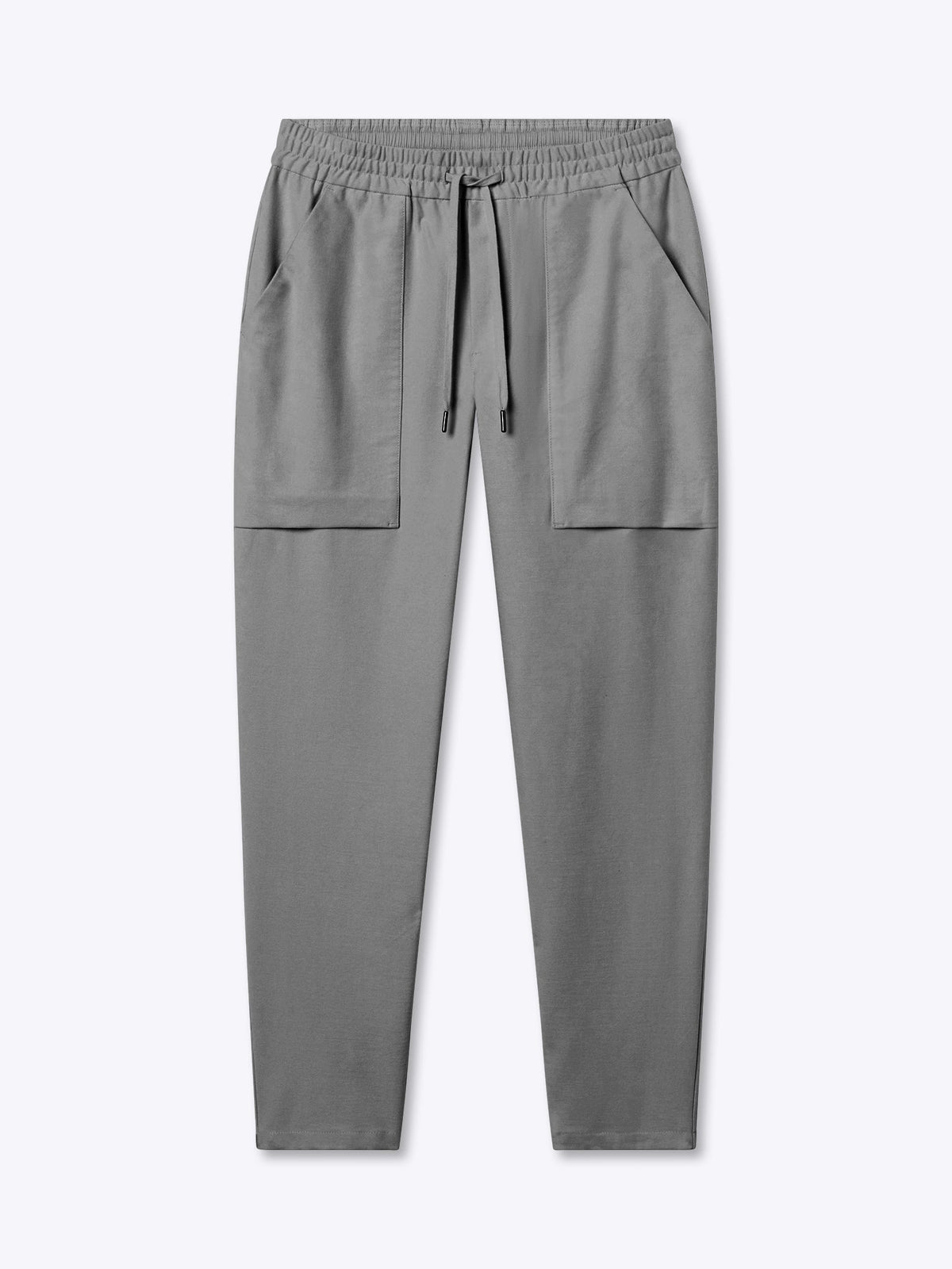 Men's Pull-On Cropped Trousers in Steel – view 8