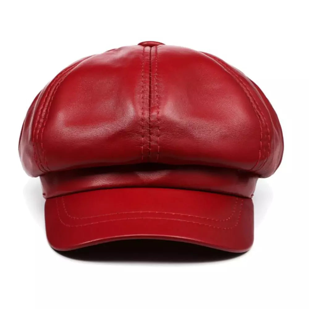 Aviñon Men's Cowhide Leather Newsboy Cap – view 6