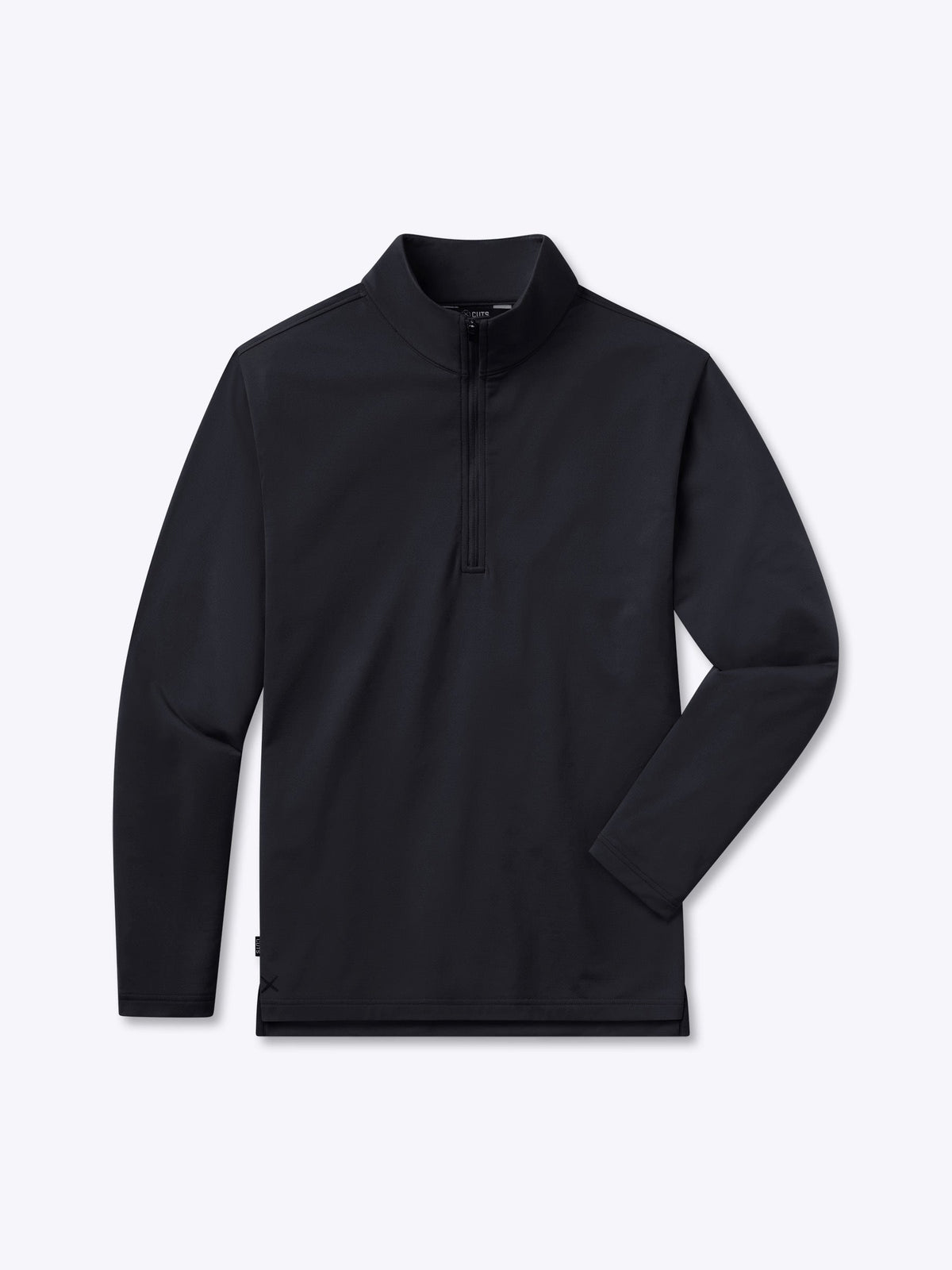 Men's Performance Fleece Quarter Zip Pullover in Black – view 1