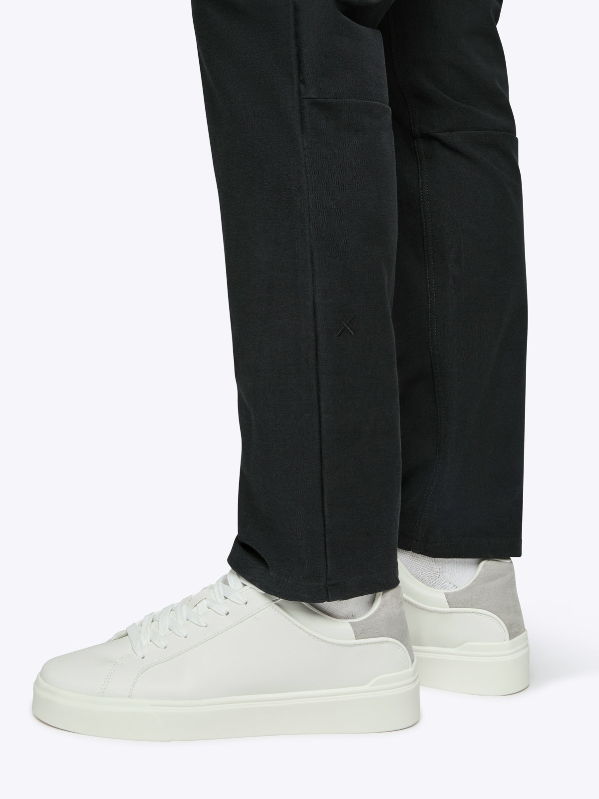 Men's Stretch Chino Trousers in Black – view 4