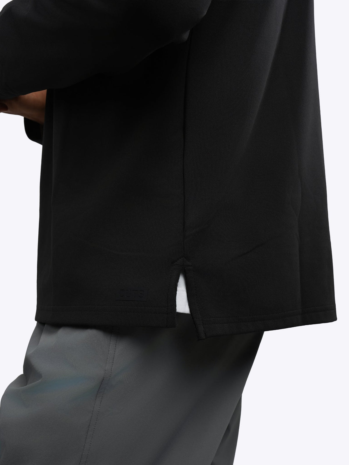 Men's Performance Fleece Quarter Zip Pullover in Black – view 6