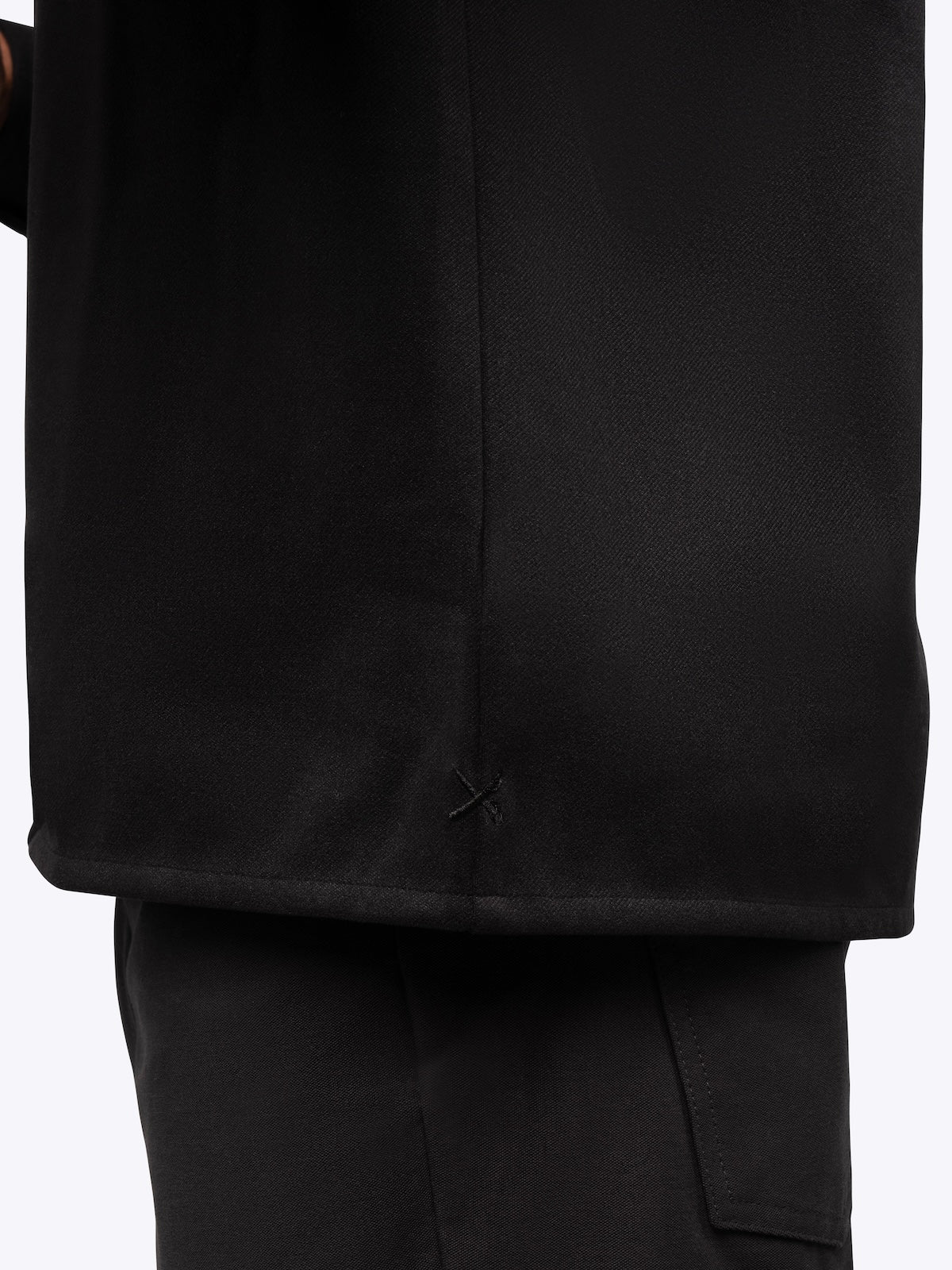 Men's Heavyweight Stretch Overshirt in Black – view 6