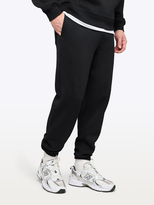 Divine Men's Heavyweight Fleece Sweatpants in Black – view 1
