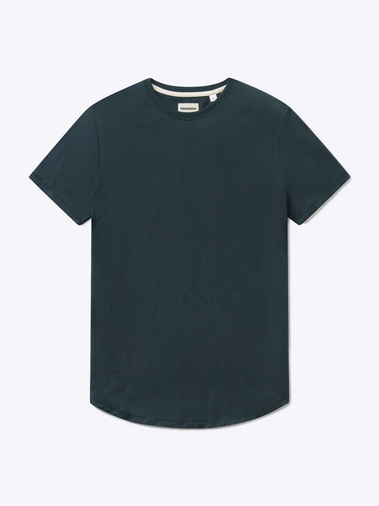 Men's Pima Cotton Lightweight Crew Neck T-Shirt in Obsidian – view 1