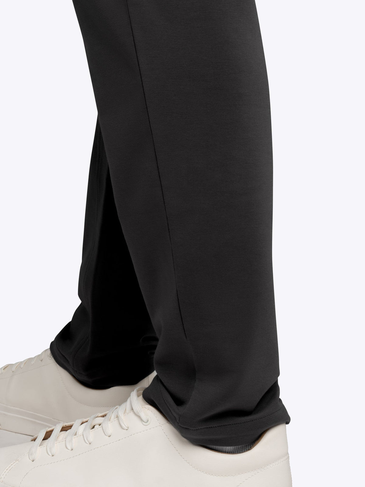 Men's French Terry Straight-Leg Sweatpants in Black – view 5
