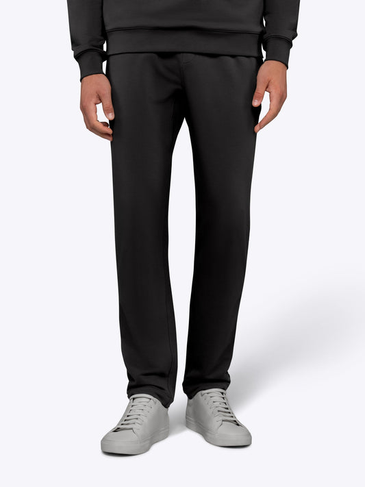 Men's French Terry Straight-Leg Sweatpants in Black – view 1