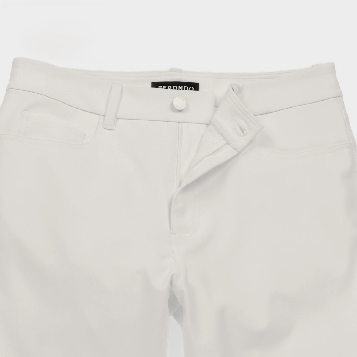Men's Cotton 5-Pocket Denim Jeans in White – view 8