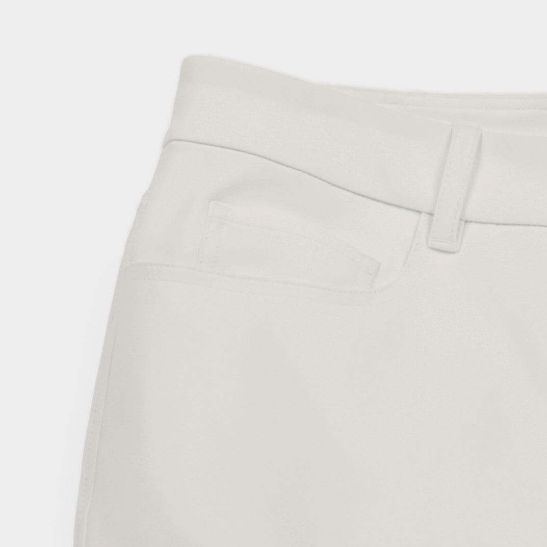 Men's Cotton 5-Pocket Denim Jeans in White – view 9