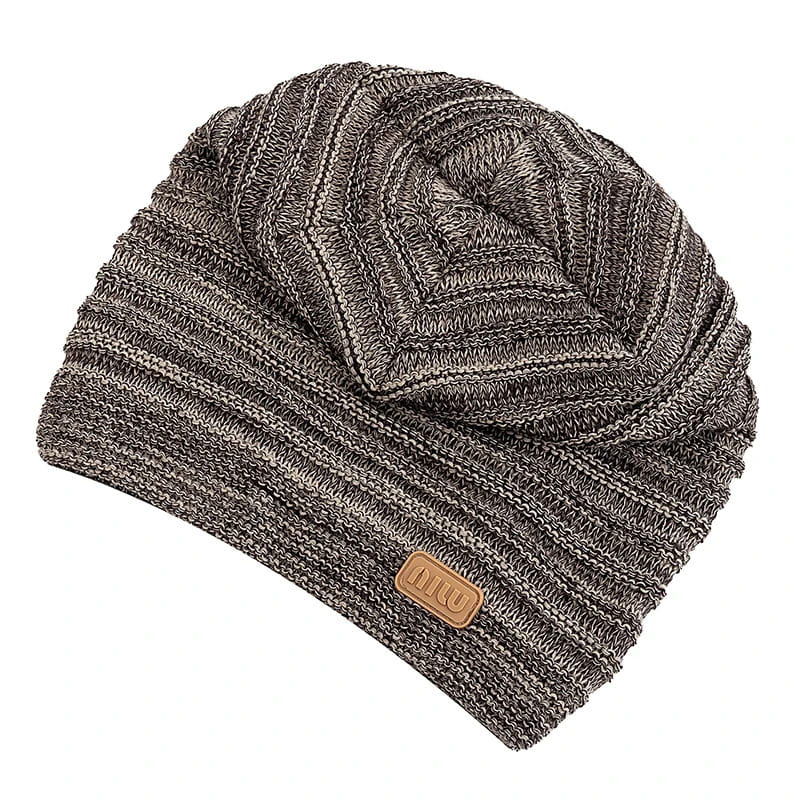 Men's Striped Slouchy Knit Beanie – view 5