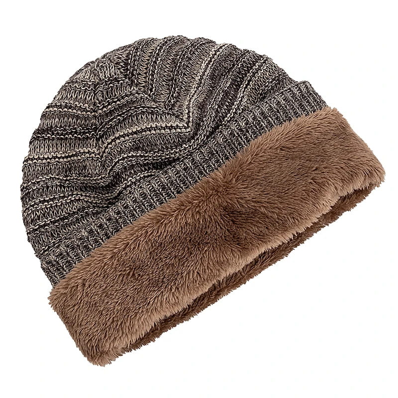 Men's Striped Slouchy Knit Beanie – view 4