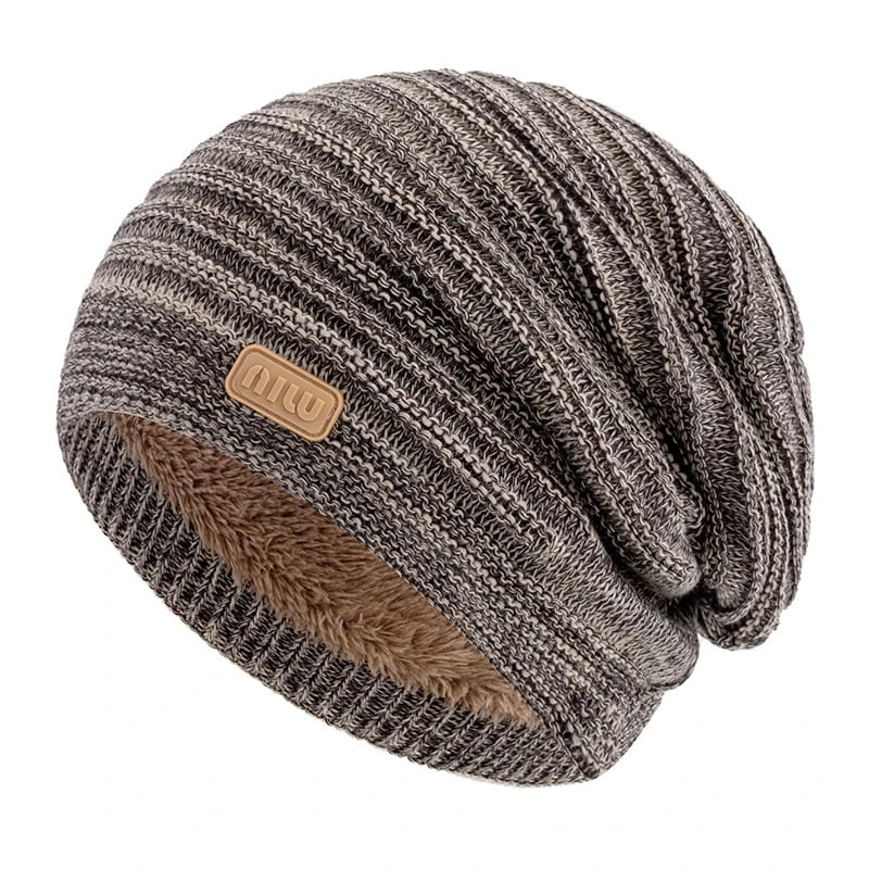 Men's Striped Slouchy Knit Beanie – view 6