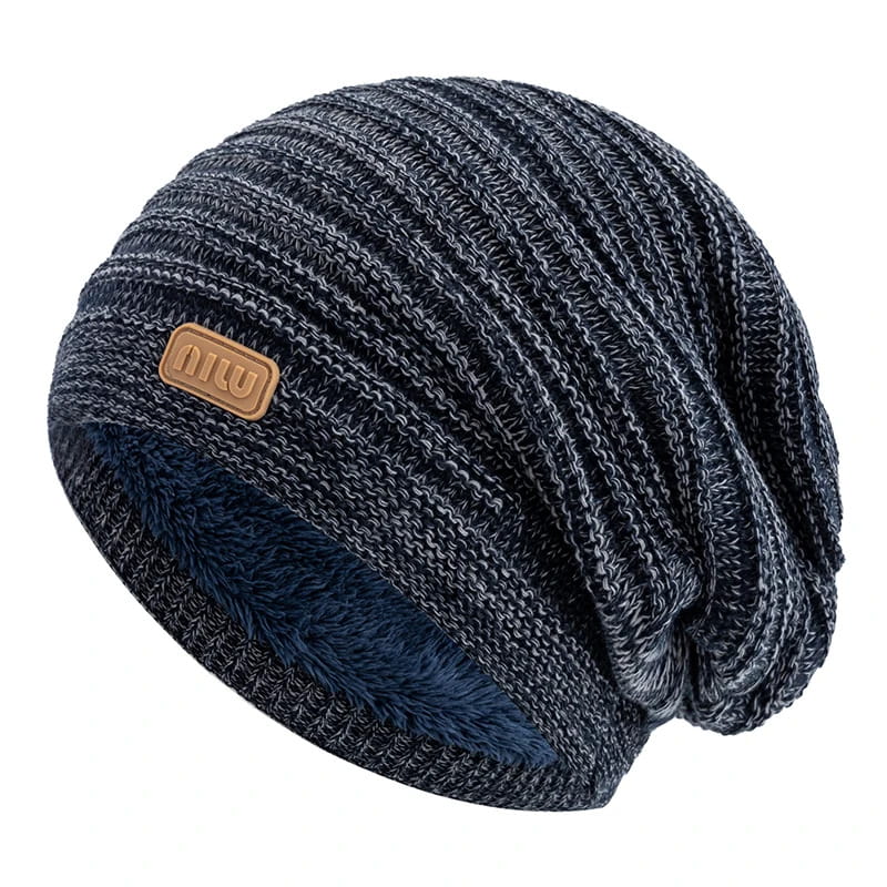 Men's Striped Slouchy Knit Beanie – view 11