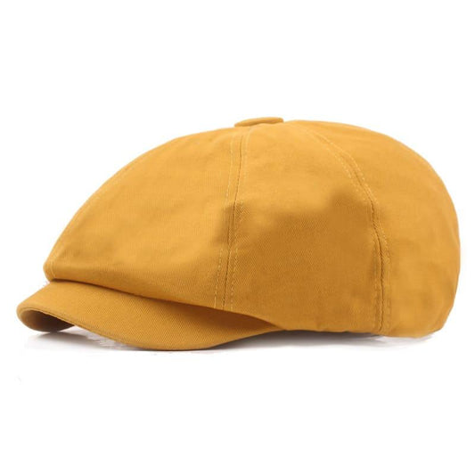 Beloit Men's Cotton Newsboy Cap – 100% Cotton, Classic Rounded Crown, Short Peak, Adjustable 56–60 cm