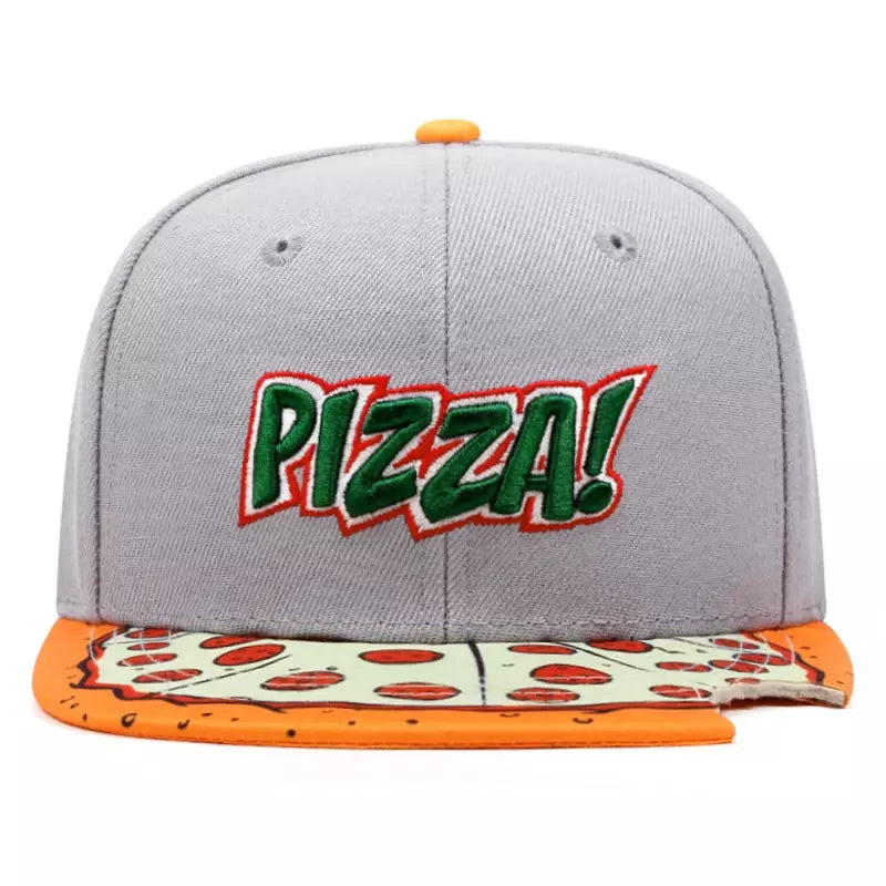 Bitten Pizza Men's Acrylic Snapback Baseball Cap – view 5