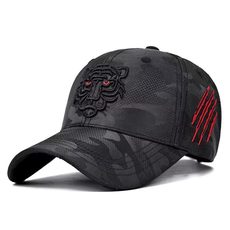 Black Tiger Men's Cotton Baseball Cap – view 3