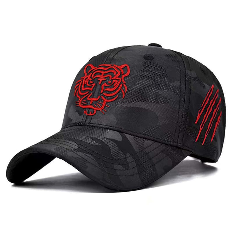 Black Tiger Men's Cotton Baseball Cap – view 5